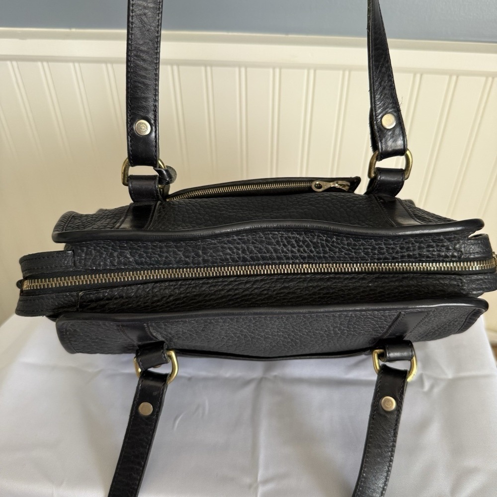 DOONEY & BOURKE CLASSIC MEDIUM SIZE BLACK PEBBLED LEATHER SHOULDER BAG PURSE - Picture 9 of 16